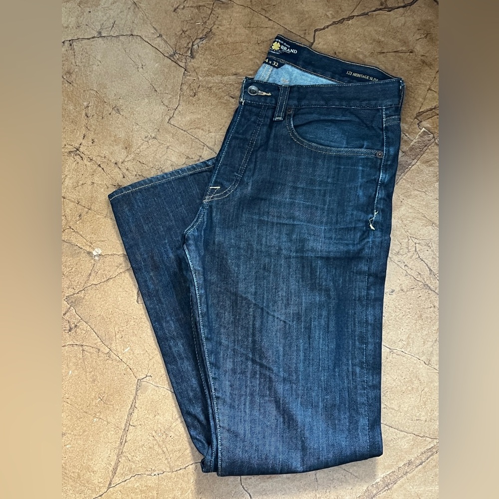 Men's Lucky 121 Heritage Slim Dark Denim Jeans 34X32